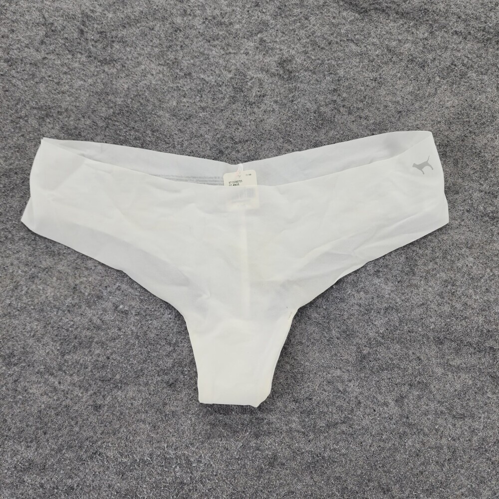 PINK Victoria Secret Panties Womens Large White Thong